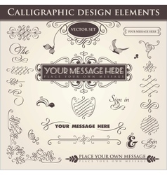 Calligraphic Design Elements vector image