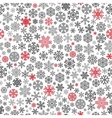 Christmas seamless pattern from snowflakes vector image
