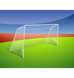 A soccer goal vector image