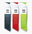 Set of Colorful label paper tags vector image