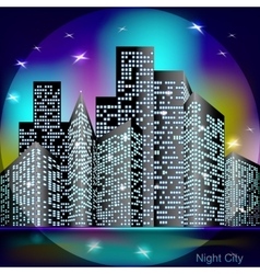 Night city light Night city light vector image