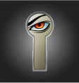 Keyhole door vector image
