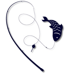 Fishing vector image
