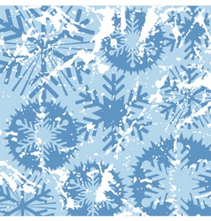 Grunge snowflakes vector image
