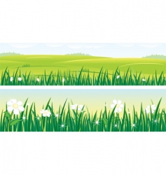 Summer panorama vector image