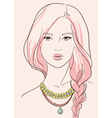 Beautiful woman vector image