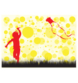 Fly kite vector image