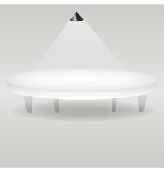 Bright stage with spot lights vector image
