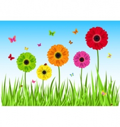 Spring scene vector image