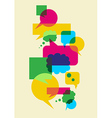 Speech social interaction bubbles vector image