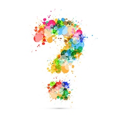 Abstract Question Mark Colorful Symbol Abstract Question Mark Colorful Symbol vector image
