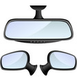 Car mirror set Car mirror set vector image