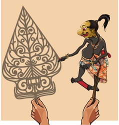 Wayang Gareng vector image