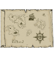 Ancient map vector image