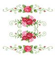 Vintage roses vector image