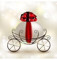 Easter basket carriage vector image