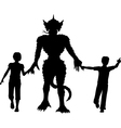 Monster kids vector image