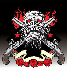 Skull tattoo vector image