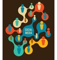 Social Media and network vector image