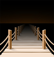 Night pier vector image