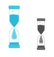 A set of logos hourglass vector image