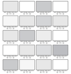 Blank gallery frames vector image
