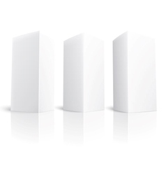 Blank paper vertical triangle cards vector image