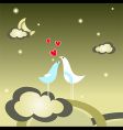 Love birds vector image