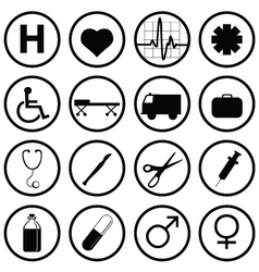 Medical icons vector image