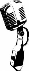 Microphone vector image