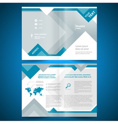 Brochure geometric triangle rhombus abstract vector image