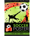 Soccer poster vector image