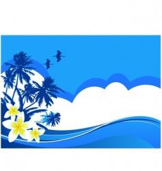 Summer vacation vector image