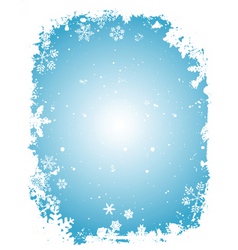 Grunge Christmas border vector image