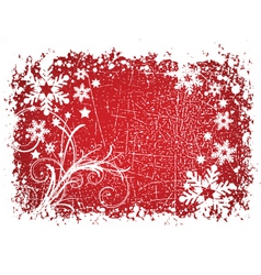 Grunge winter background vector image