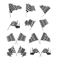 Flag Check Set vector image
