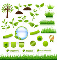 Nature objects vector image
