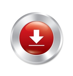 Metallic button template round sticker icon Vector Image