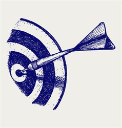Arrow in target vector image