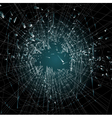 Broken glass vector image