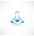 Yoga icon vector image
