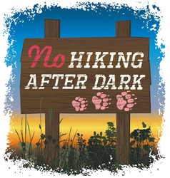 Hiking sport vector image