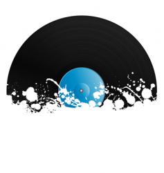 Splatter retro vinyl design element vector image