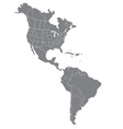 North and South America Map vector image