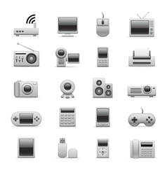 Electronic icons vector image