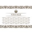 Vintage frame decor line vector image