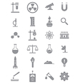 Gray science icons set Gray science icons set vector image