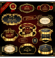 Retro gold frames vector image