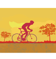 Cycling Grunge Poster Template vector image