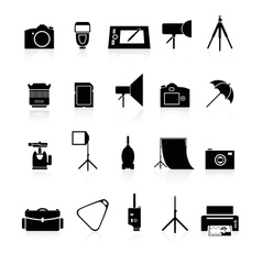 Photo collection of icons vector image